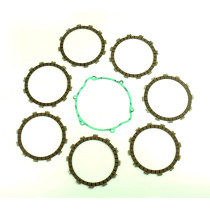 Kit disques embrayage garnis + Joint de couvercle embrayage ATHENA - HUSQVARNA 400 TE 2001-2004 570 TC 2002 570 TE 2001 2