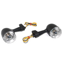 Clignotants MBK 50 Nitro/Yamaha 50 Aerox/Derbi 50 Senda Arrière Transparent/Noir Orange