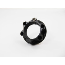 Ecrou de colonne de direction en aluminium GILLES TOOLING Noir - M28 x 1 - BMW/Indian/Kawasaki/Suzuki/Yamaha