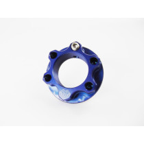 Ecrou de colonne de direction en aluminium GILLES TOOLING Bleu - M28 x 1 - BMW/Indian/Kawasaki/Suzuki/Yamaha