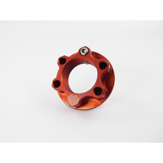 Ecrou de colonne de direction en aluminium GILLES TOOLING Rouge - M28 x 1 - BMW/Indian/Kawasaki/Suzuki/Yamaha