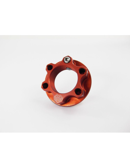 Ecrou de colonne de direction en aluminium GILLES TOOLING Rouge - M28 x 1 - BMW/Indian/Kawasaki/Suzuki/Yamaha