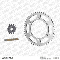 Kit chaine 520 AFAM - Couronne acier - Type de chaine au choix - SHERCO SE / SER 300 2014-2020