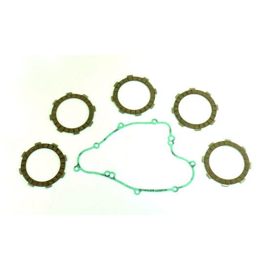 Kit disques embrayage garnis + Joint de couvercle embrayage ATHENA - SUZUKI 65 RM 2003-2006