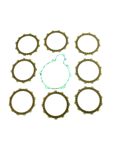 Kit disques embrayage garnis + Joint de couvercle embrayage ATHENA - YAMAHA 250 WR 1988 250 YZ 1993-1998