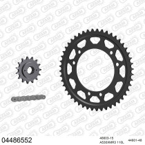Kit chaine 530 AFAM - Couronne acier - Type de chaine au choix - CAGIVA 900 ELEFANT IE GT 1991-1992