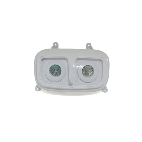 Optique de phare MBK 50 Booster/Yamaha 50 BW's après 2004 Blanc (2X20W)