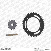 Kit chaine 525 AFAM - Couronne acier - Type de chaine au choix - CAGIVA 1000 NAVIGATOR T 2000-2005