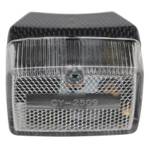 Feu arrière Peugeot 103 / MBK / Motobécane 51 transparent et carbone