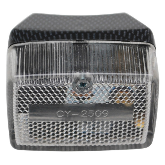 Feu arrière Peugeot 103 / MBK / Motobécane 51 transparent et carbone