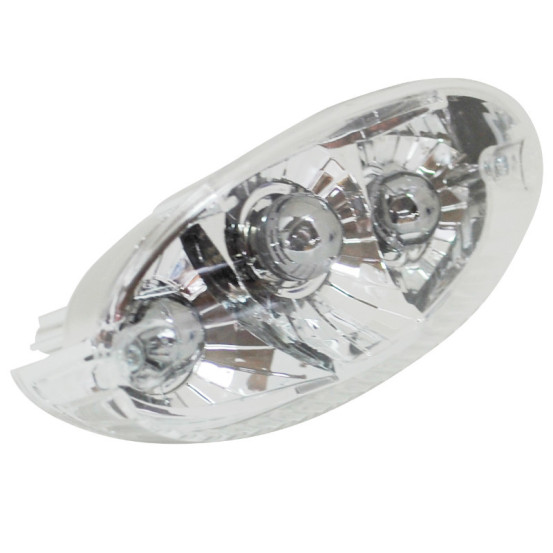 Feu arrière Millenium Peugeot 50 Ludix transparent (chromé)