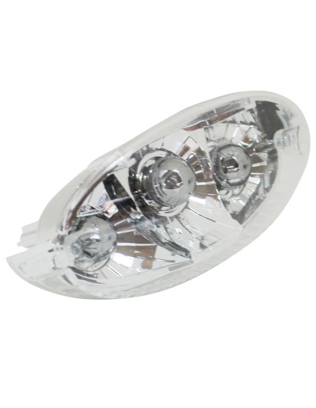 Feu arrière Millenium Peugeot 50 Ludix transparent (chromé)