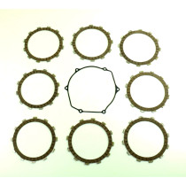 Kit disques embrayage garnis + Joint de couvercle embrayage ATHENA - SUZUKI 450 RM-Z 2005-2007 2