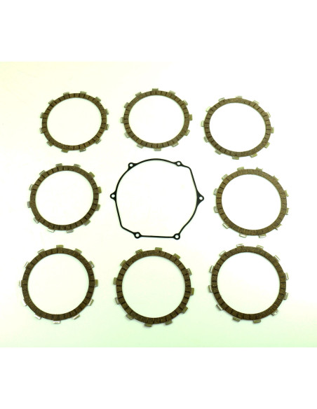 Kit disques embrayage garnis + Joint de couvercle embrayage ATHENA - SUZUKI 450 RM-Z 2005-2007