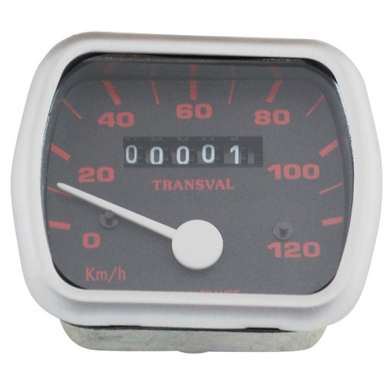 Compteur de vitesse TRANSVAL 120 km/h Peugeot 103 Vogue / MVL 16 pouces (avec entraîneur et câble)