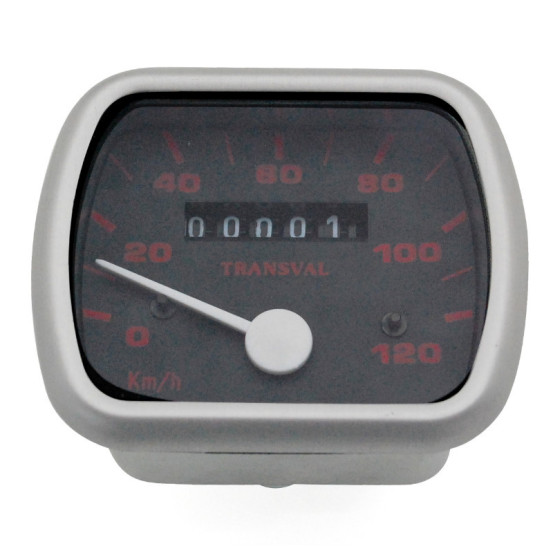Compteur de vitesse TRANSVAL 120 km/h Peugeot 103 MVL 17 pouces (avec entraîneur et câble)