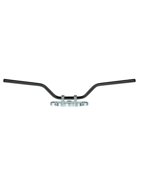 Guidon diamètre 22mm TRW Classic haut acier noir
