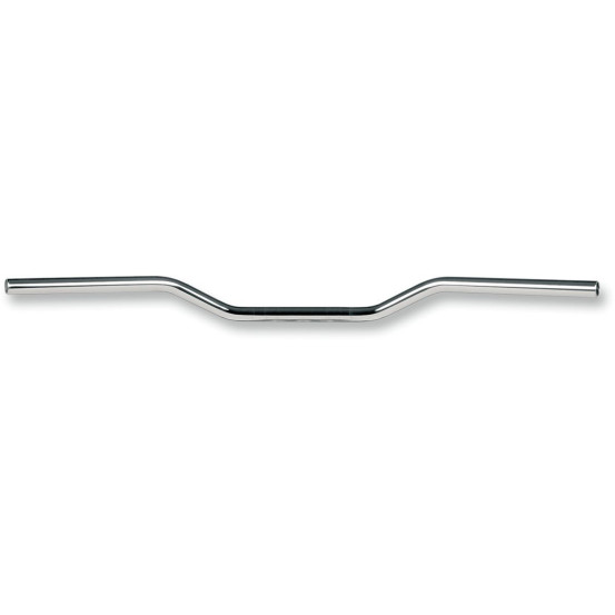 Guidon diamètre 22mm TRW Classic bas acier chrome