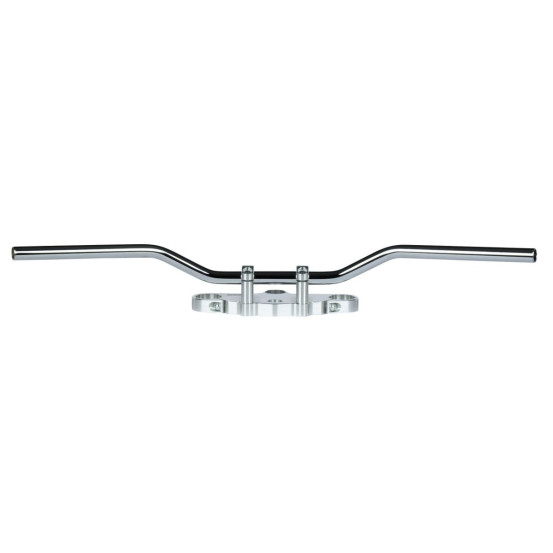 Guidon diamètre 22mm TRW Classic bas acier noir