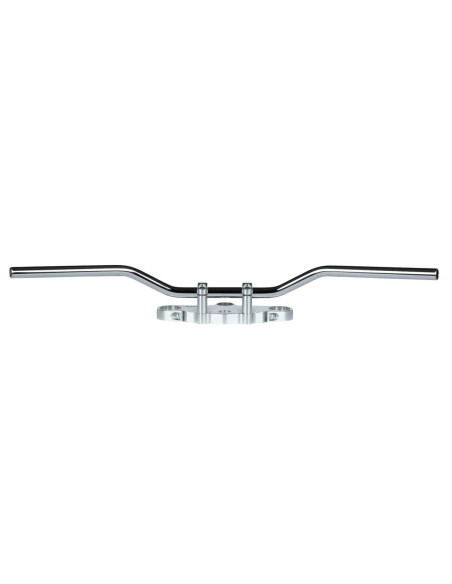 Guidon diamètre 22mm TRW Classic bas acier noir
