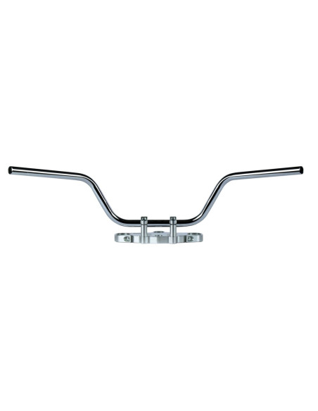 Guidon diamètre 22mm TRW Touring bas acier chrome
