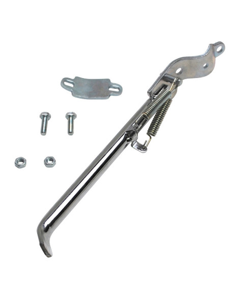 Béquille latérale lisse Peugeot 103 SP / MVL Chromé (longueur 255mm)