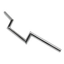 Guidon Z barre lisse acier chromé Peugeot 103/MBK/Motobécane 51 (hauteur 50mm)
