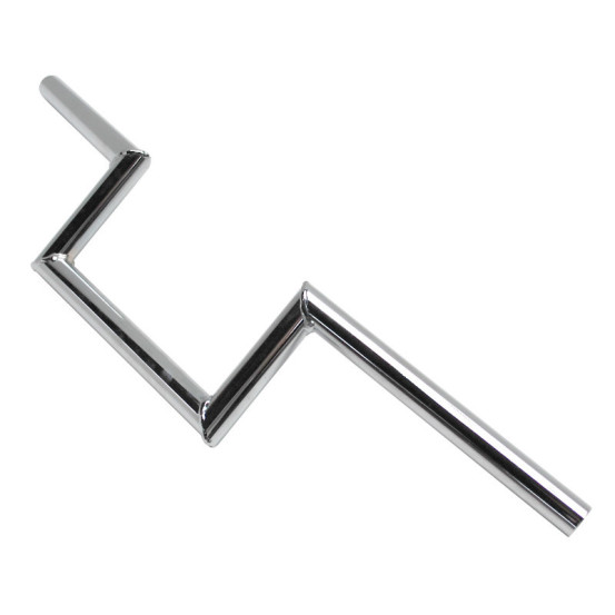 Guidon Z barre lisse acier chromé Peugeot 103/MBK/Motobécane 51 (hauteur 100mm)
