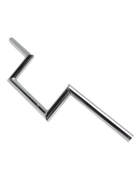 Guidon Z barre lisse acier chromé Peugeot 103/MBK/Motobécane 51 (hauteur 100mm)