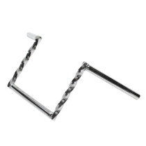 Guidon Z barre torsade acier chromé Peugeot 103/MBK/Motobécane 51 (hauteur 200mm)