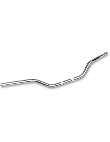 Guidon diamètre 22mm TRW OFFROAD haut alu anodisé argent