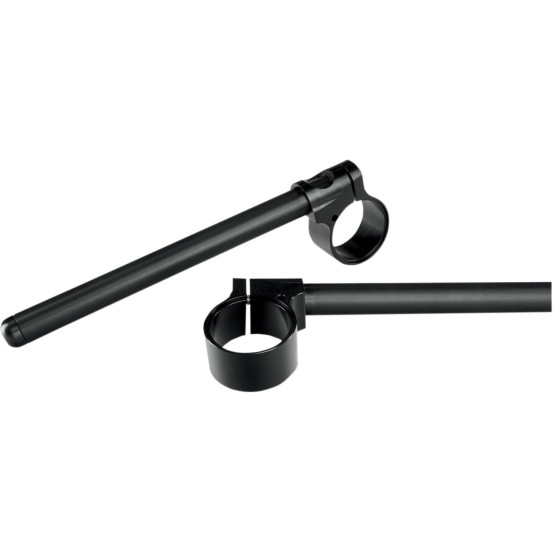Paire de demi-guidons racing TRW - diamètre 45mm en aluminium noir