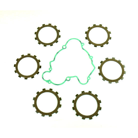 Kit disques embrayage garnis + Joint de couvercle embrayage ATHENA - KTM 65 XC 2008