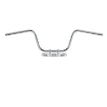 Guidon diamètre 25,4mm (1 inch) TRW APEHANGER acier chrome avec nervures pour câbles