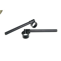 Paire de demi-guidons racing TRW - diamètre 55mm en aluminium noir