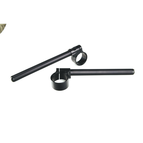 Paire de demi-guidons racing TRW - diamètre 55mm en aluminium noir