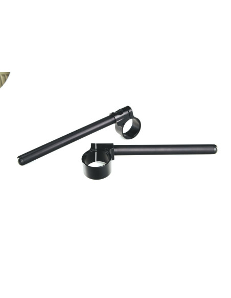 Paire de demi-guidons racing TRW - diamètre 55mm en aluminium noir