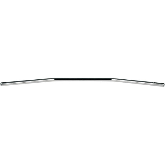 Guidon diamètre 25,4mm (1 inch) TRW dragbar medium chrome avec nervures pour câbles