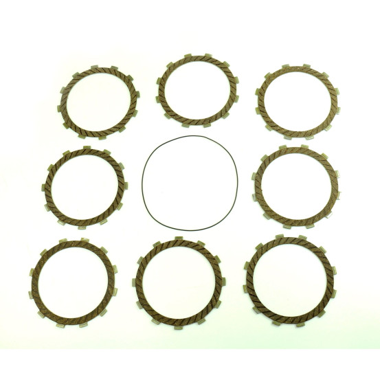 Kit disques embrayage garnis + Joint de couvercle embrayage ATHENA - SUZUKI 250 RM 1996-2002