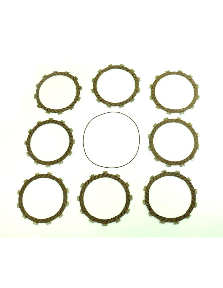 Kit disques embrayage garnis + Joint de couvercle embrayage ATHENA - SUZUKI 250 RM 1996-2002