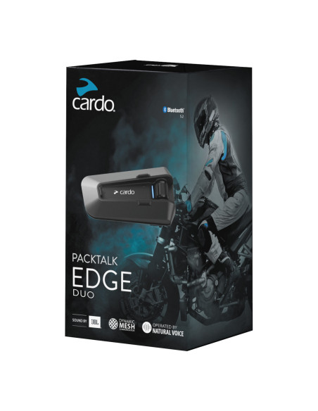 Intercom Bluetooth et Mesh DMC Cardo PACKTALK EDGE - Pack duo