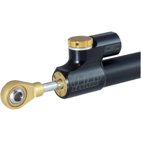 Amortisseur de direction linéaire CSC HYPERPRO 120mm noir - Ducati/Harley Davidson/Honda/Triumph