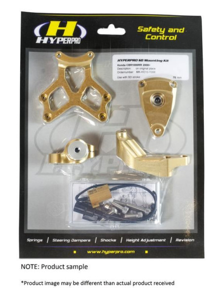 Kit de montage d'amortisseur de direction HYPERPRO - Honda 650 CBR F 2014-2016
