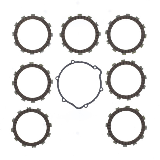 Kit disques embrayage garnis + Joint de couvercle embrayage ATHENA - HUSQVARNA 125 CR 1995-1996 125 WR 1995-1996