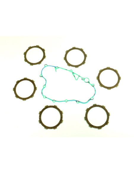 Kit disques embrayage garnis + Joint de couvercle embrayage ATHENA - HONDA 150 CRF-R 2007-2013