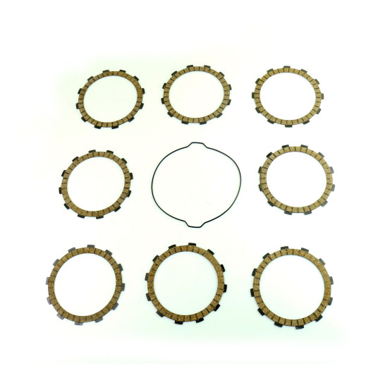 Kit disques embrayage garnis + Joint de couvercle embrayage ATHENA - KTM 450 SXF 2012
