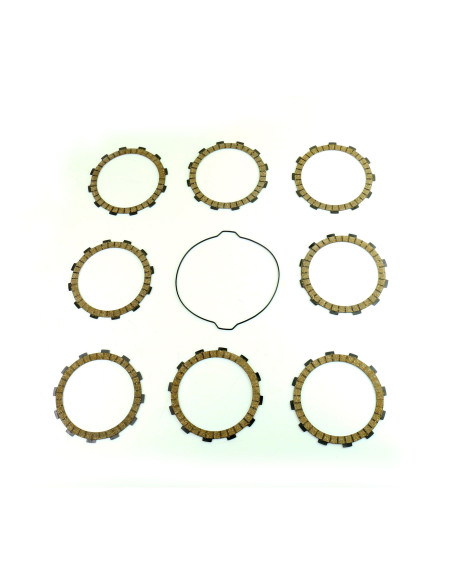 Kit disques embrayage garnis + Joint de couvercle embrayage ATHENA - KTM 450 SXF 2012