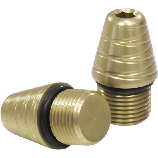 Embouts de guidon LG GILLES TOOLING pour guidons 22mm Or