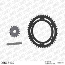 Kit chaine 525 AFAM - Couronne acier - Type de chaine au choix - HYOSUNG GT 650 NAKED 2009-2018