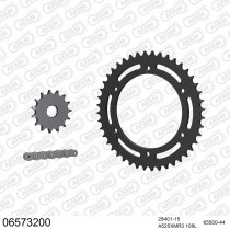 Kit chaine 525 AFAM - Couronne acier - Type de chaine au choix - HYOSUNG GT 650 COMET 2005-2018